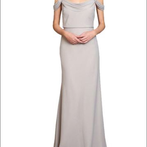 Jenny Yoo Sabine bridesmaid dress in Alpine grey - Picture 1 of 3